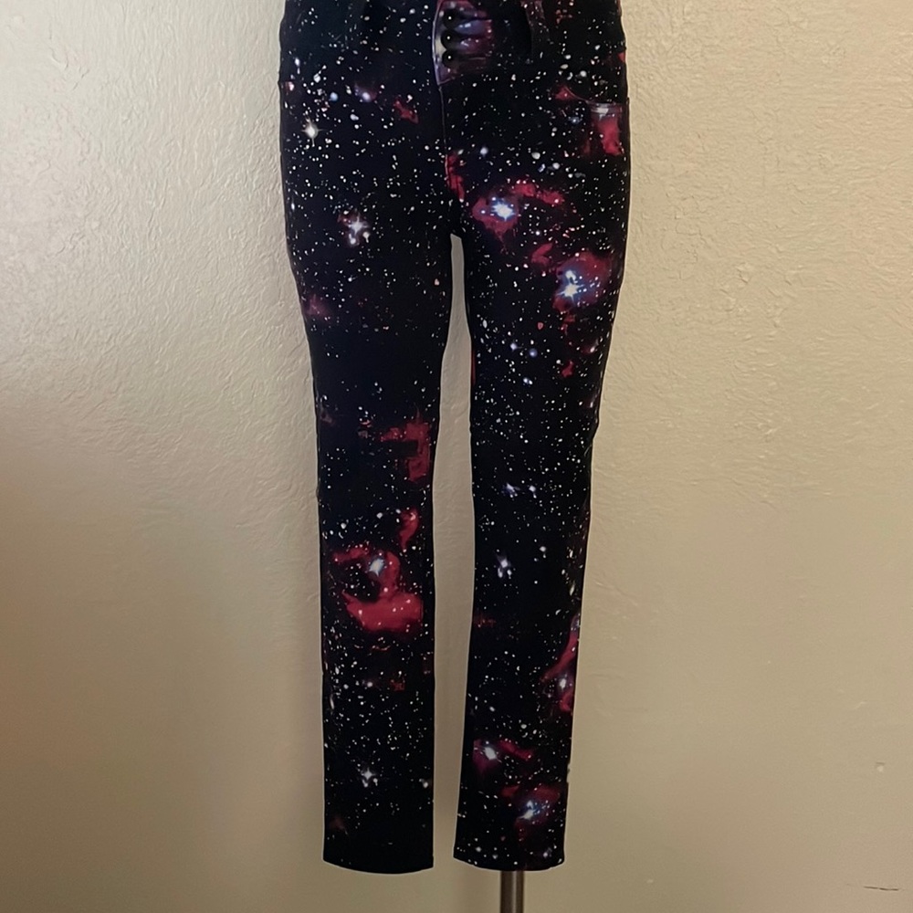Blackheart Galaxy Print Pants